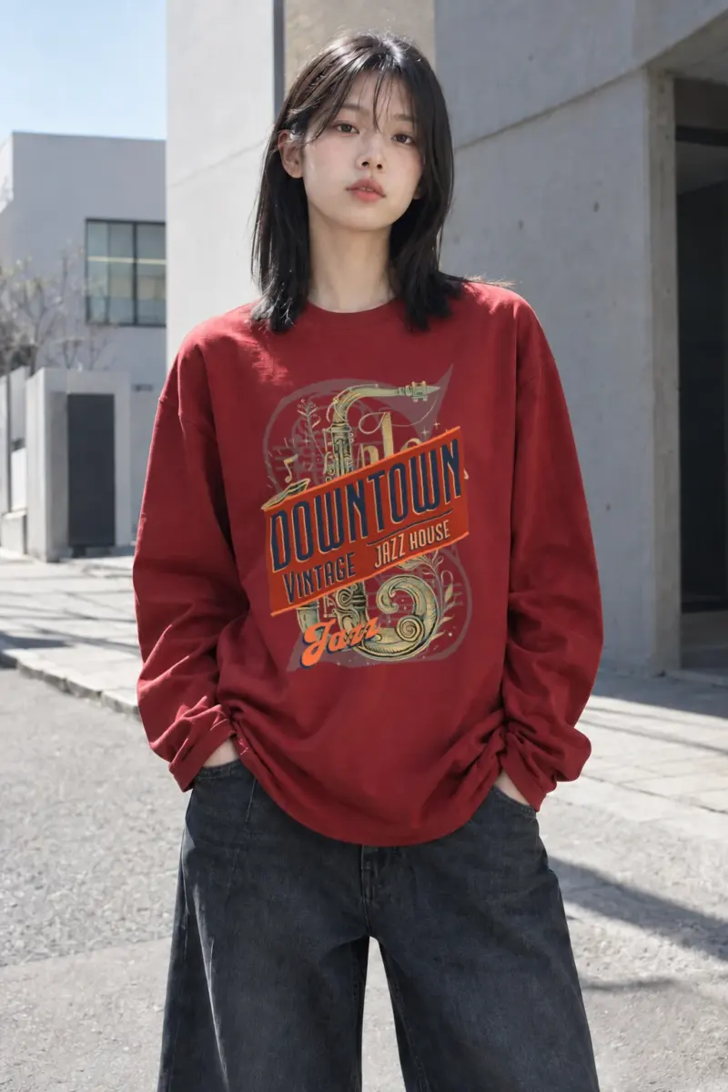 "Downtown Jazz House" Unisex Longsleeve T-shirt | Gildan 2400