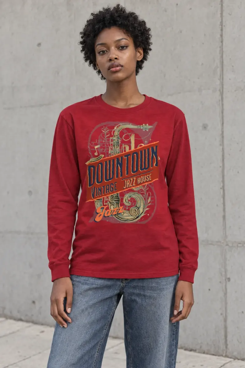 "Downtown Jazz House" Unisex Longsleeve T-shirt | Gildan 2400
