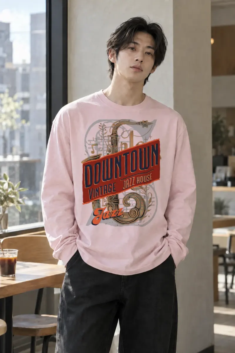 "Downtown Jazz House" Unisex Longsleeve T-shirt | Gildan 2400