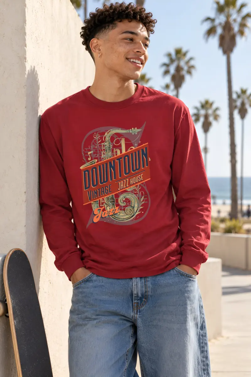 "Downtown Jazz House" Unisex Longsleeve T-shirt