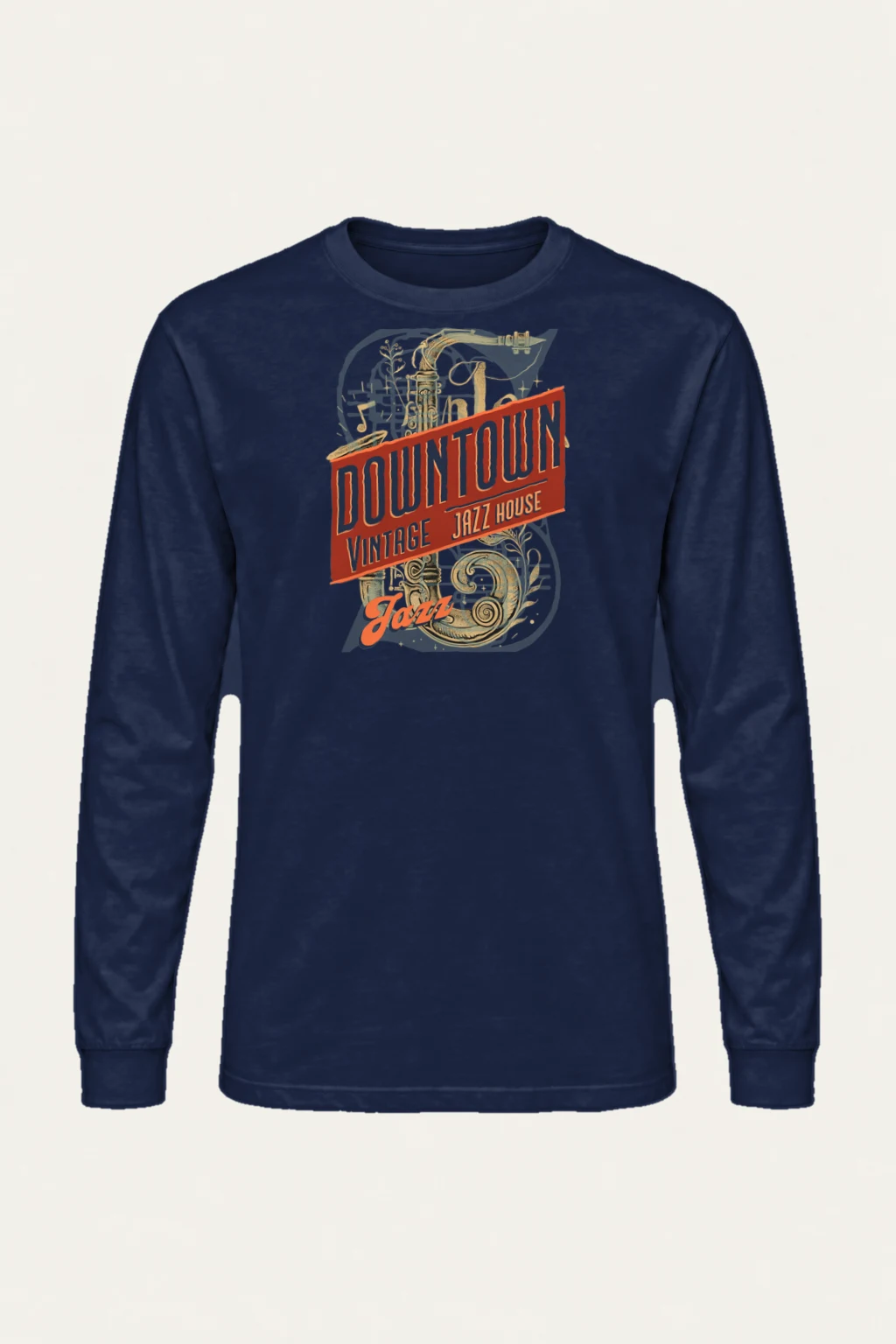 "Downtown Jazz House" Unisex Longsleeve T-shirt | Gildan 2400