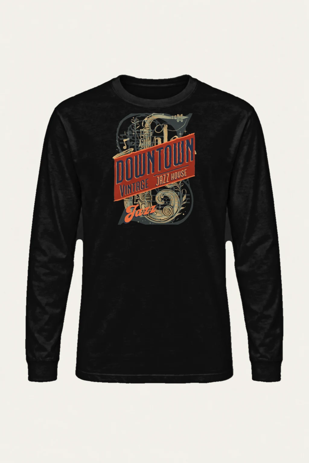 "Downtown Jazz House" Unisex Longsleeve T-shirt | Gildan 2400