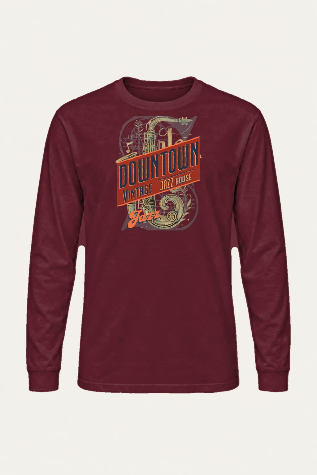 "Downtown Jazz House" Unisex Longsleeve T-shirt | Gildan 2400