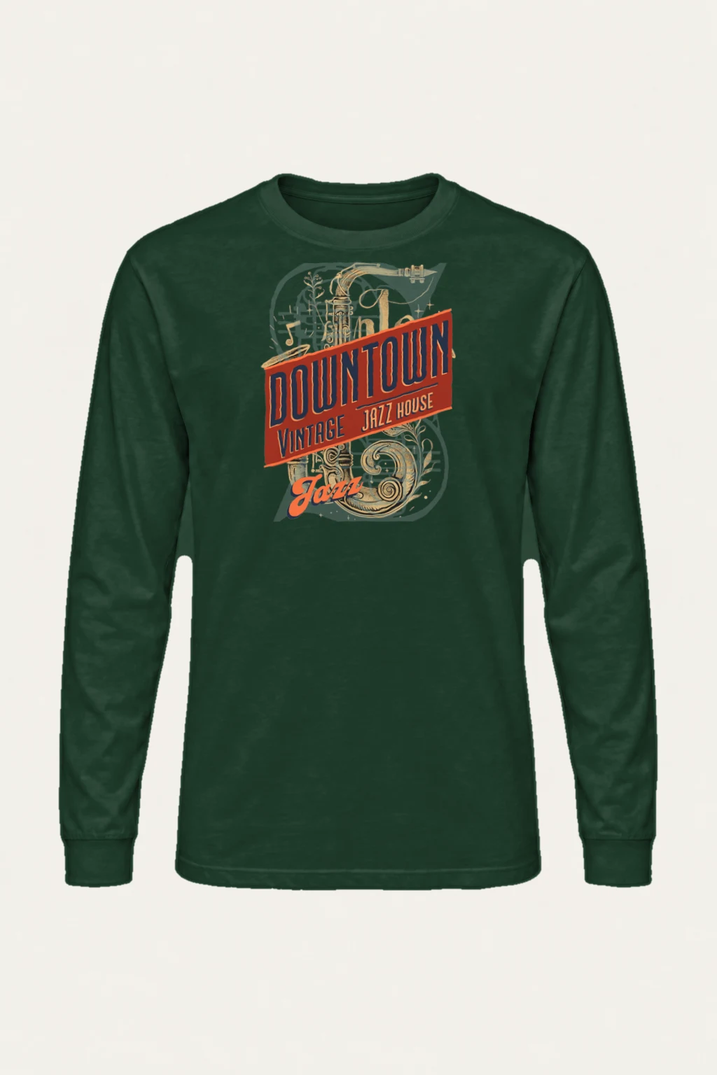 "Downtown Jazz House" Unisex Longsleeve T-shirt | Gildan 2400