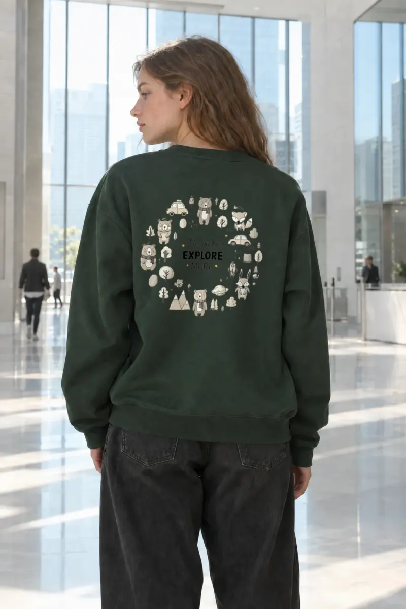 "Dream Big Explore More" Heavy Blend Unisex Crewneck Sweatshirt | Gildan 18000