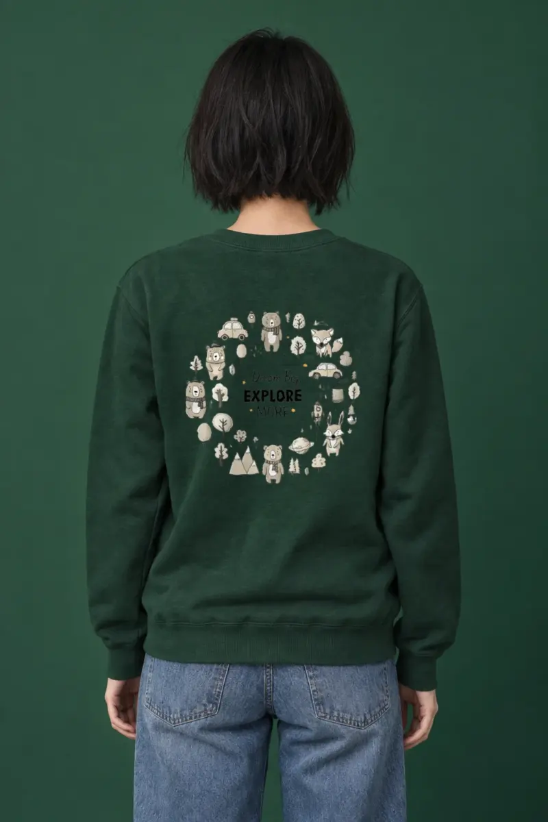 "Dream Big Explore More" Heavy Blend Unisex Crewneck Sweatshirt