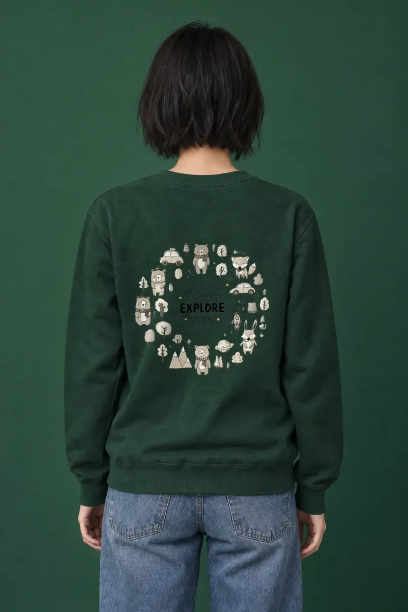 "Dream Big Explore More" Heavy Blend Unisex Crewneck Sweatshirt