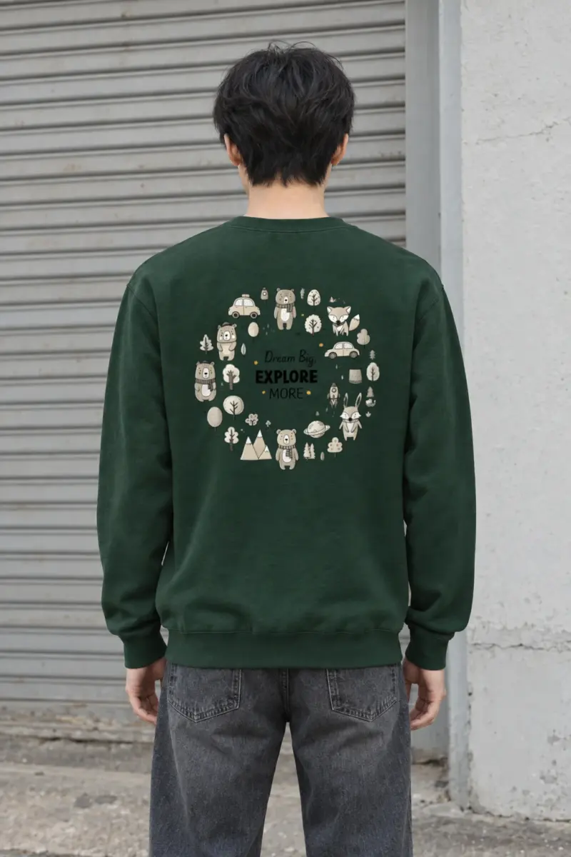 "Dream Big Explore More" Heavy Blend Unisex Crewneck Sweatshirt