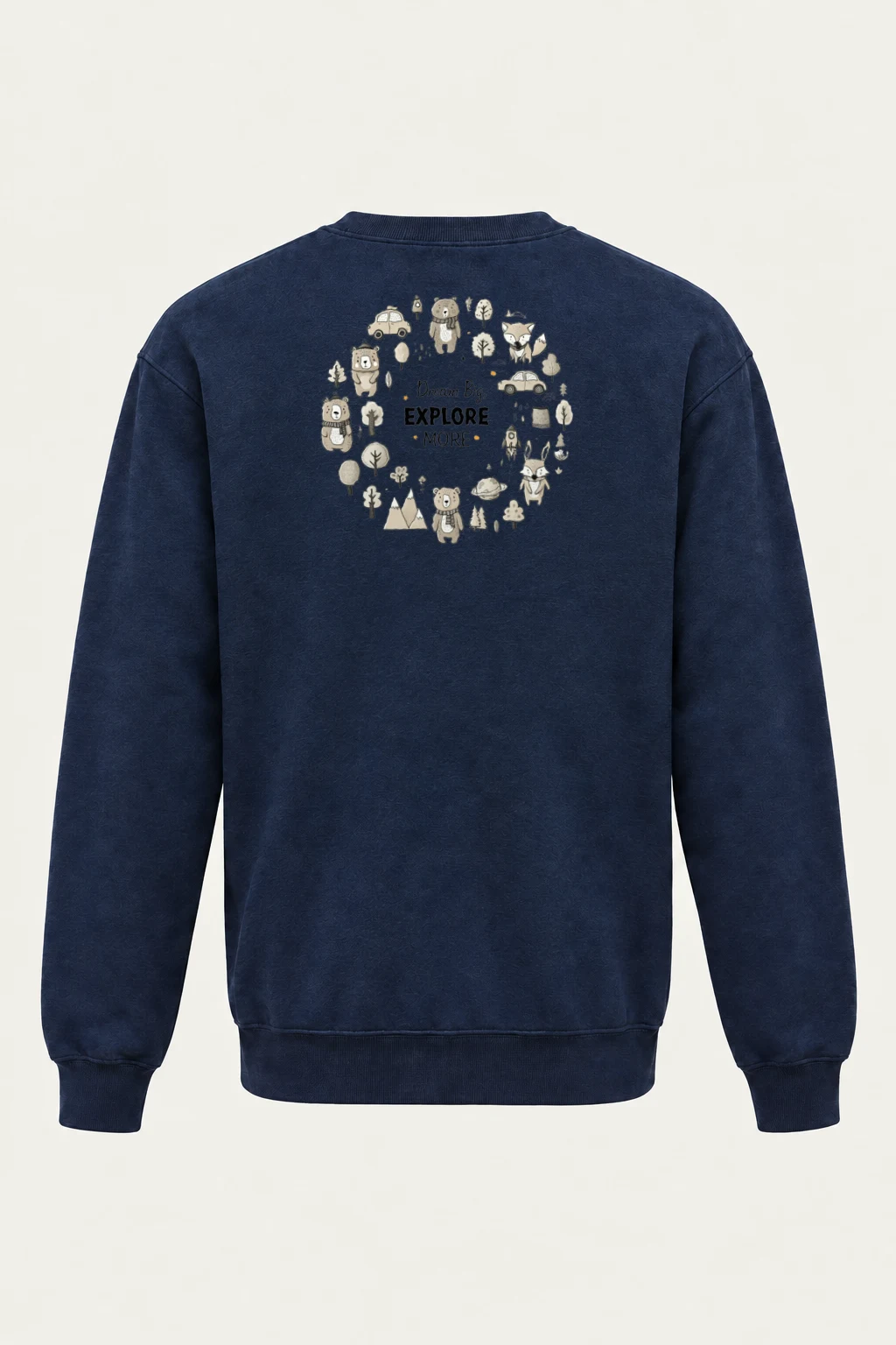 "Dream Big Explore More" Heavy Blend Unisex Crewneck Sweatshirt | Gildan 18000