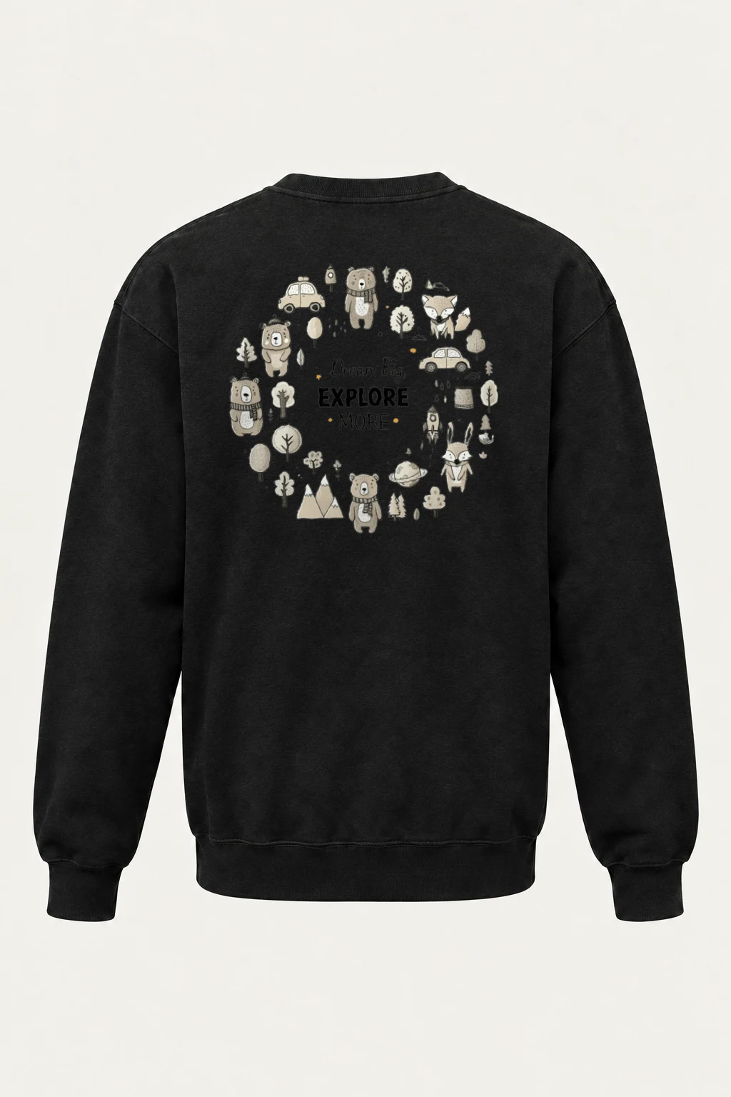 "Dream Big Explore More" Heavy Blend Unisex Crewneck Sweatshirt | Gildan 18000
