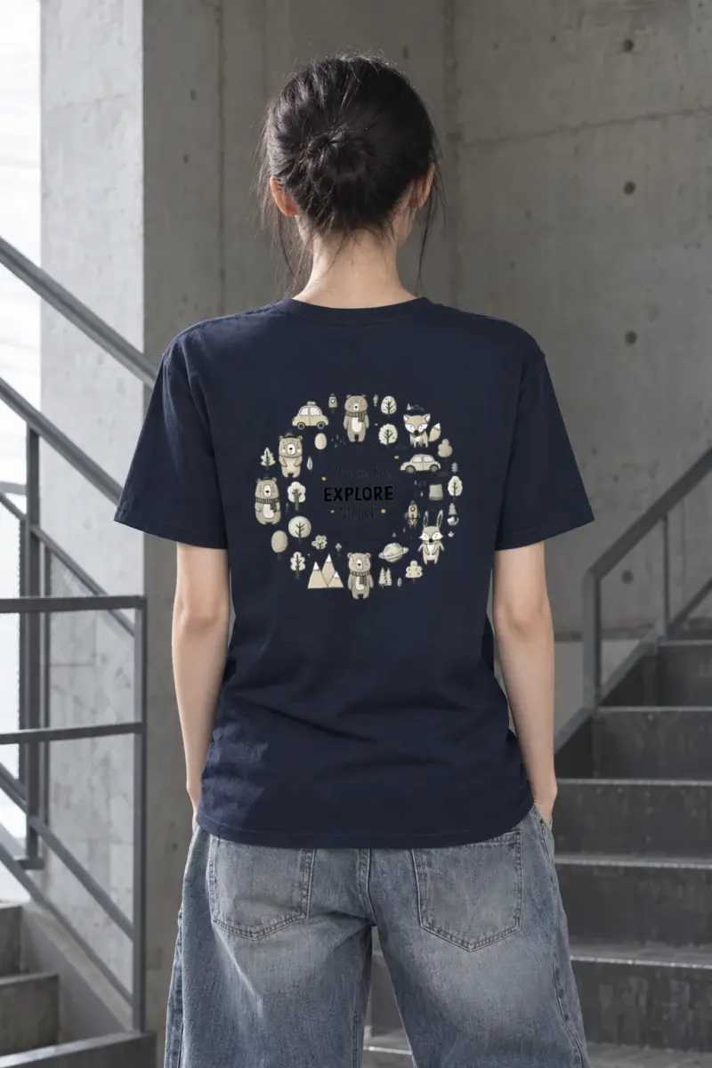 "Dream Big Explore More" Heavyweight Unisex Crewneck T-shirt