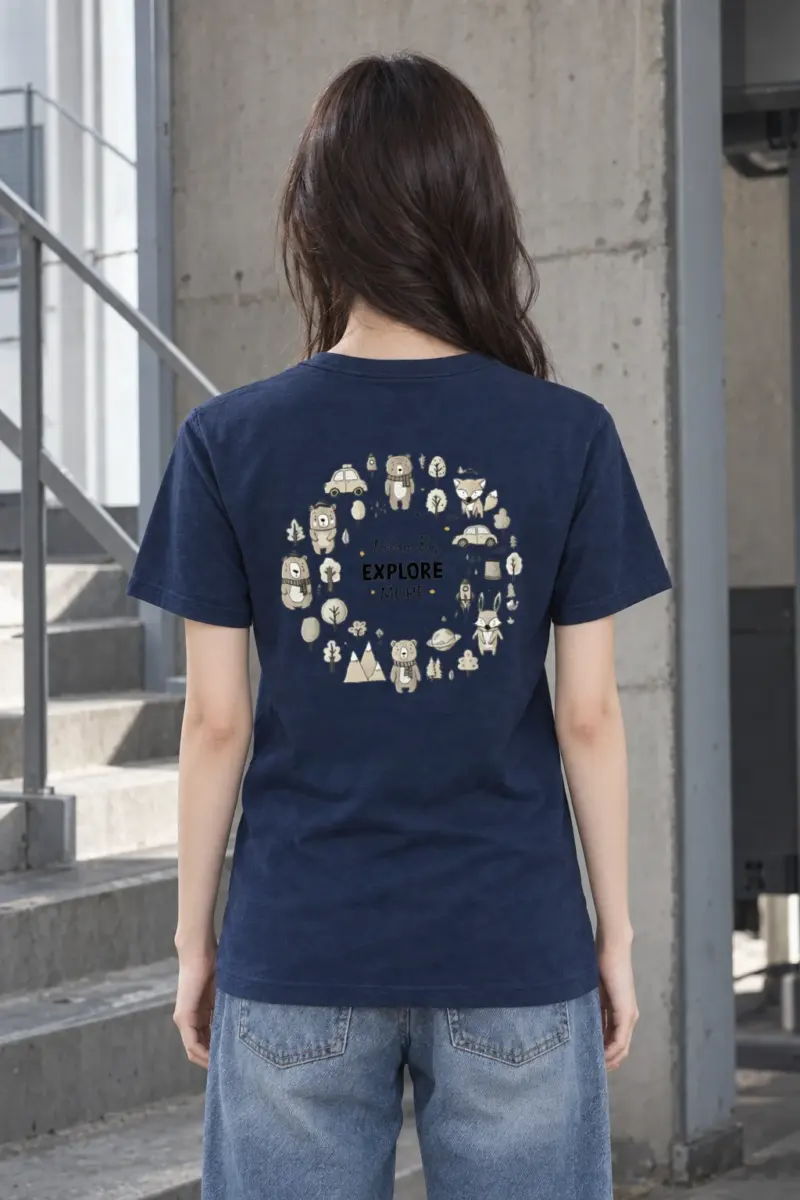 "Dream Big Explore More" Heavyweight Unisex Crewneck T-shirt | Gildan 5000