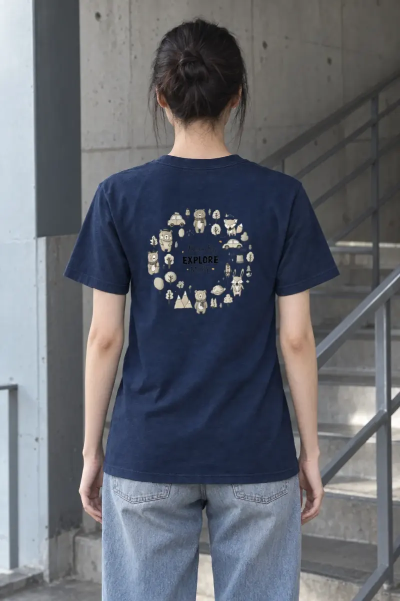 "Dream Big Explore More" Heavyweight Unisex Crewneck T-shirt