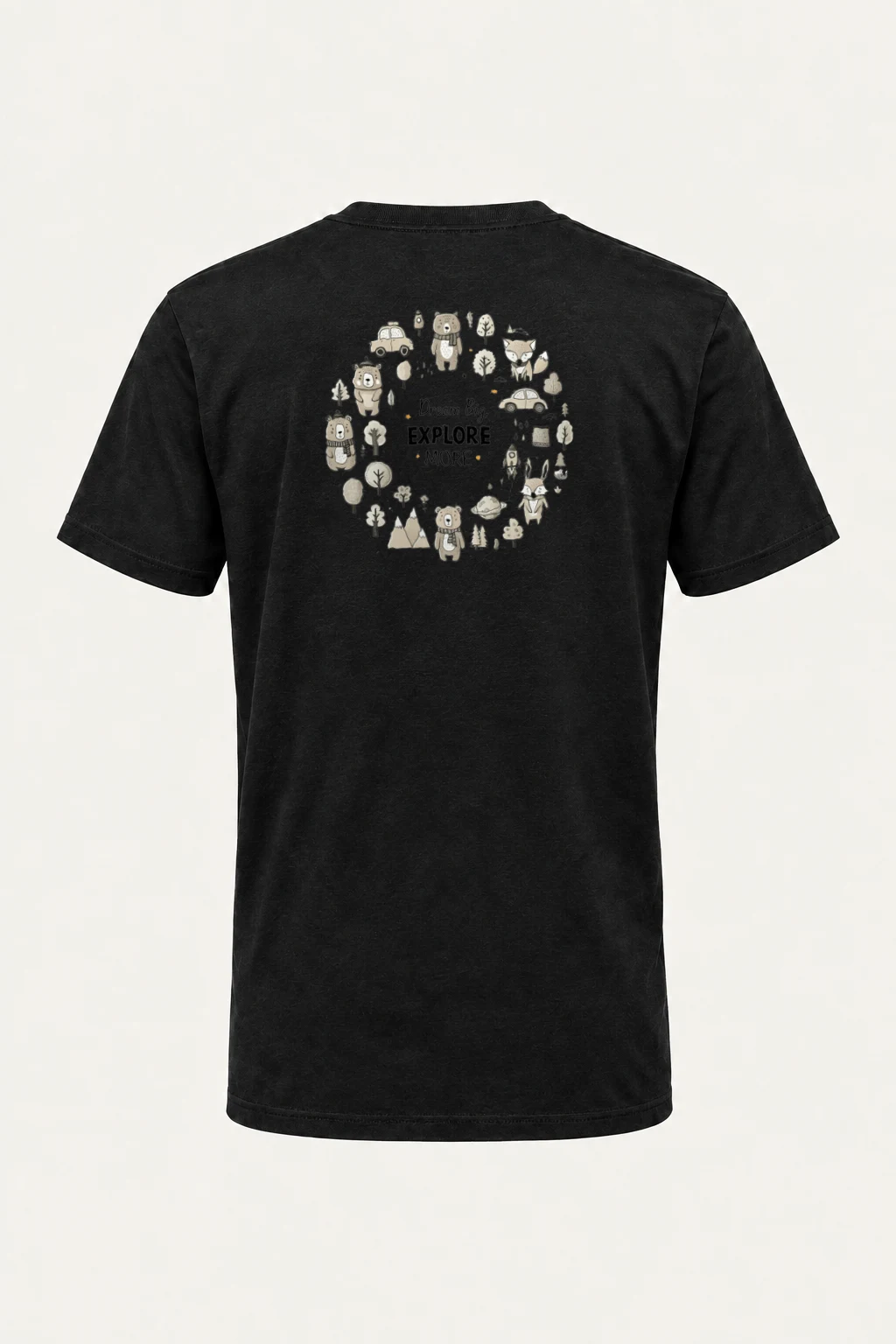 "Dream Big Explore More" Heavyweight Unisex Crewneck T-shirt | Gildan 5000