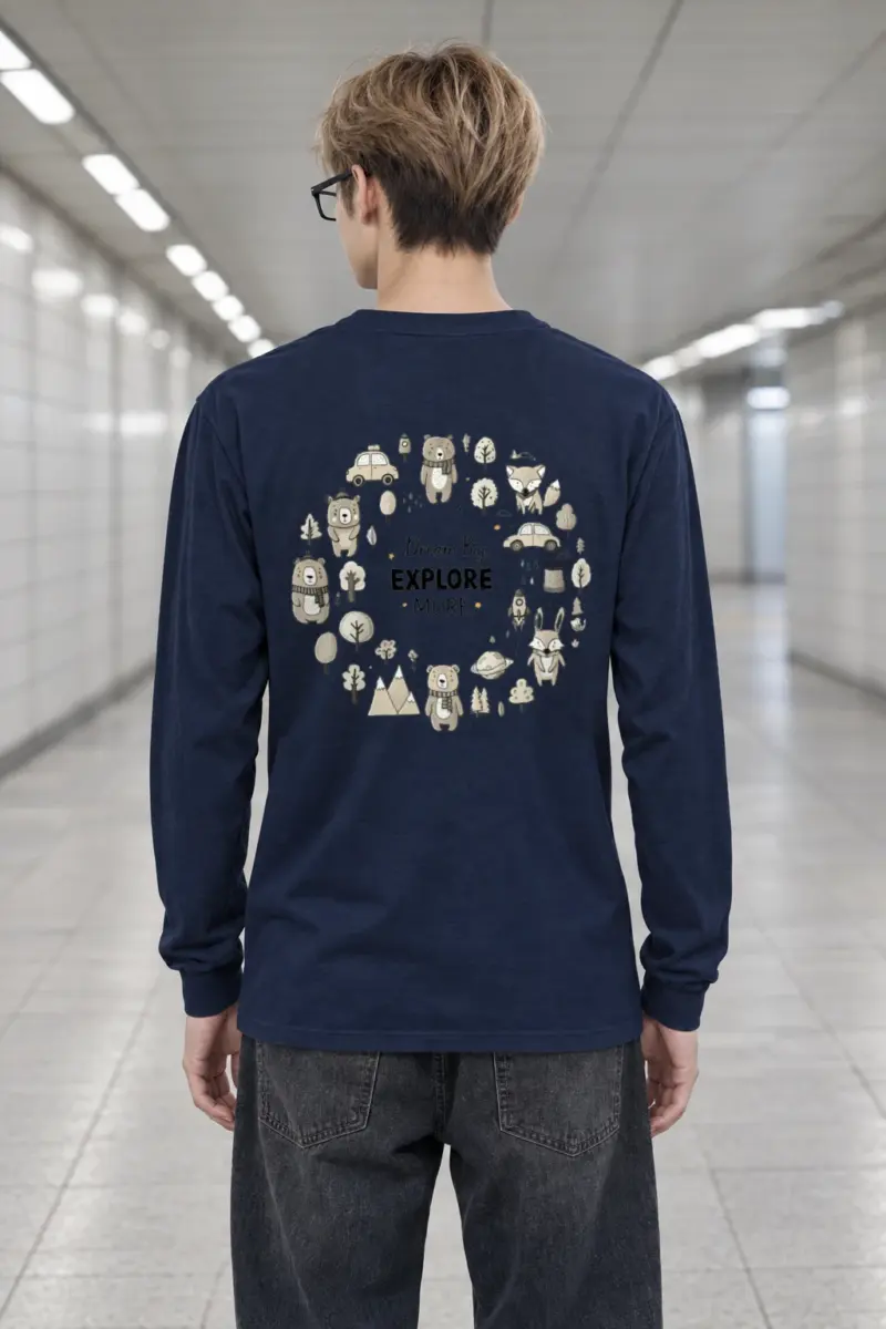 "Dream Big Explore More" Unisex Longsleeve T-shirt | Gildan 2400