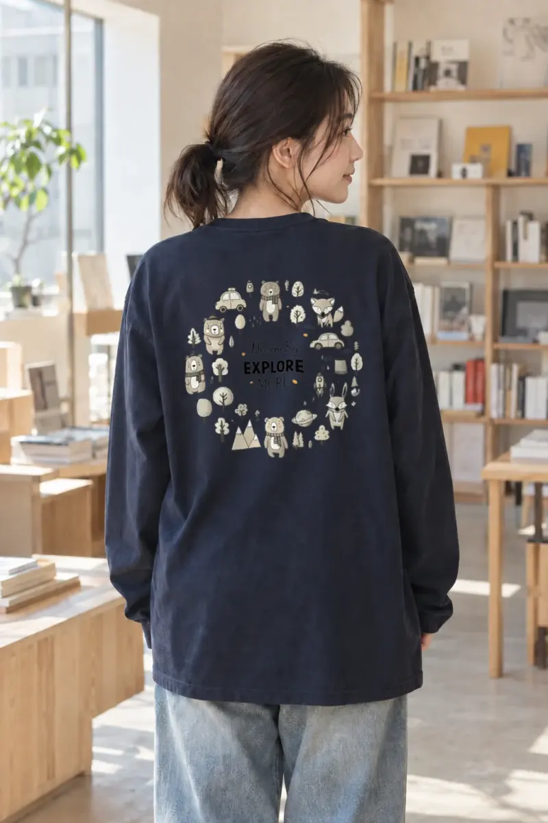 “Dream Big Explore More” Unisex Longsleeve T-shirt | Gildan 2400