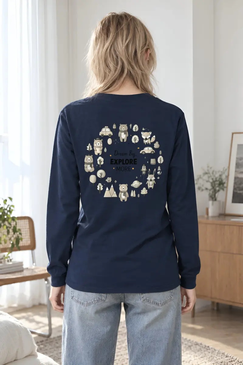 "Dream Big Explore More" Unisex Longsleeve T-shirt