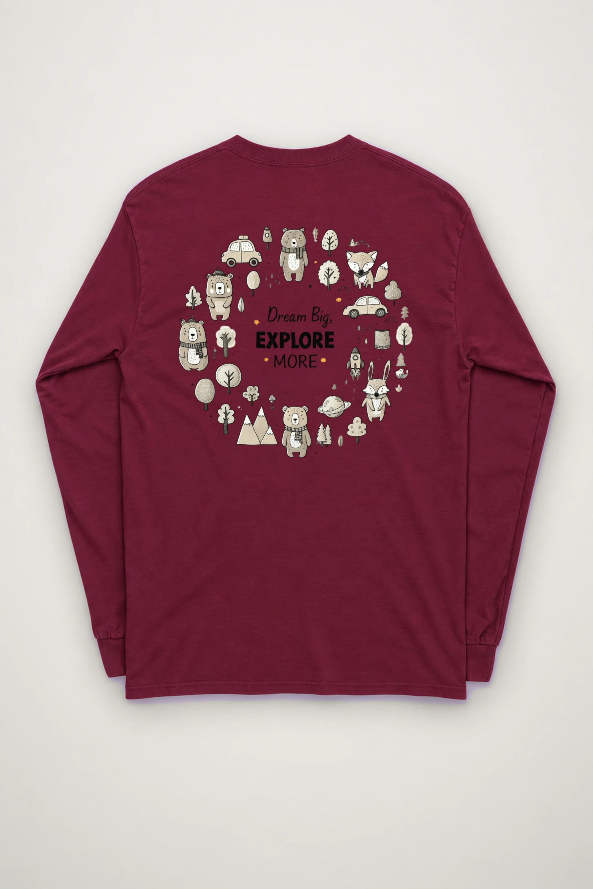 "Dream Big Explore More" Unisex Longsleeve T-shirt