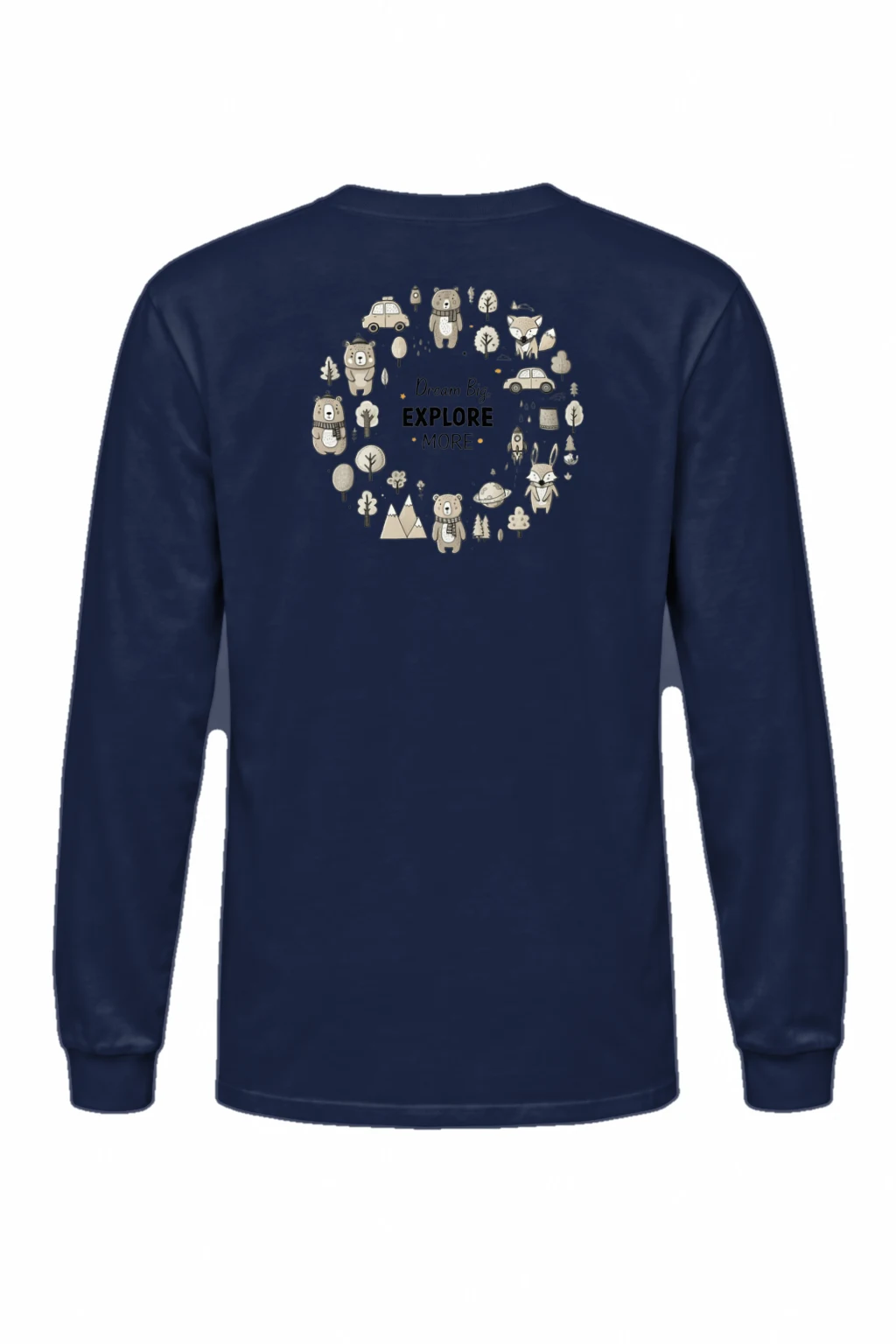 "Dream Big Explore More" Unisex Longsleeve T-shirt | Gildan 2400