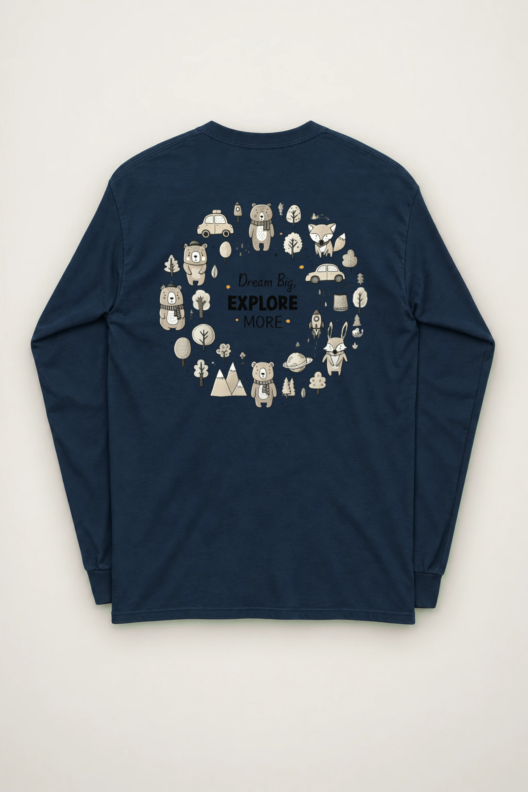 "Dream Big Explore More" Unisex Longsleeve T-shirt