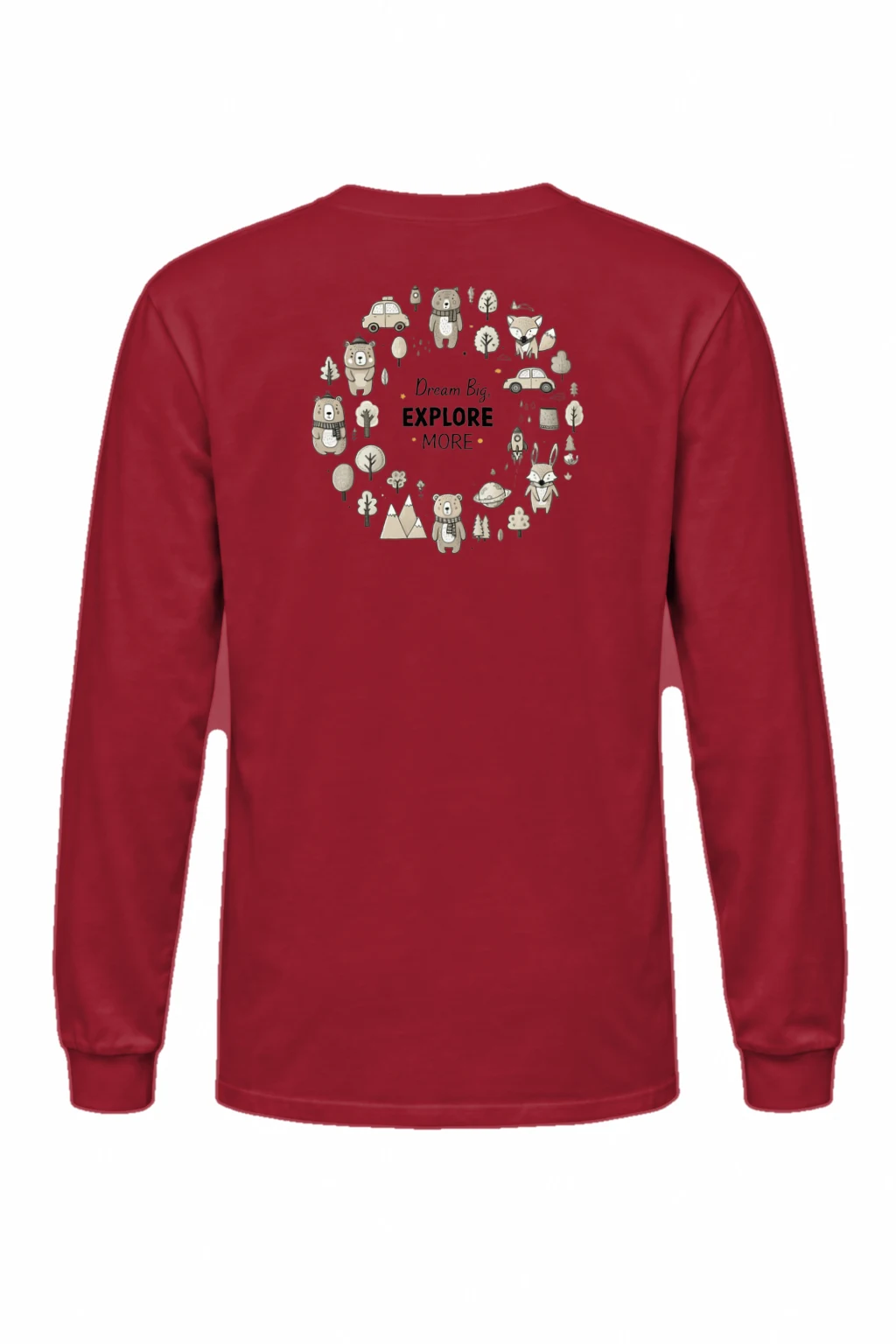 "Dream Big Explore More" Unisex Longsleeve T-shirt | Gildan 2400