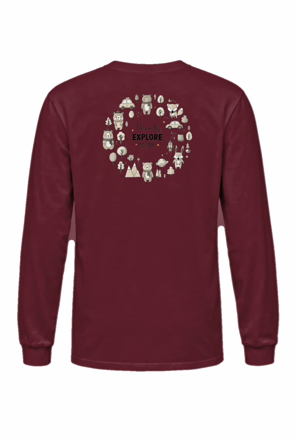 "Dream Big Explore More" Unisex Longsleeve T-shirt | Gildan 2400