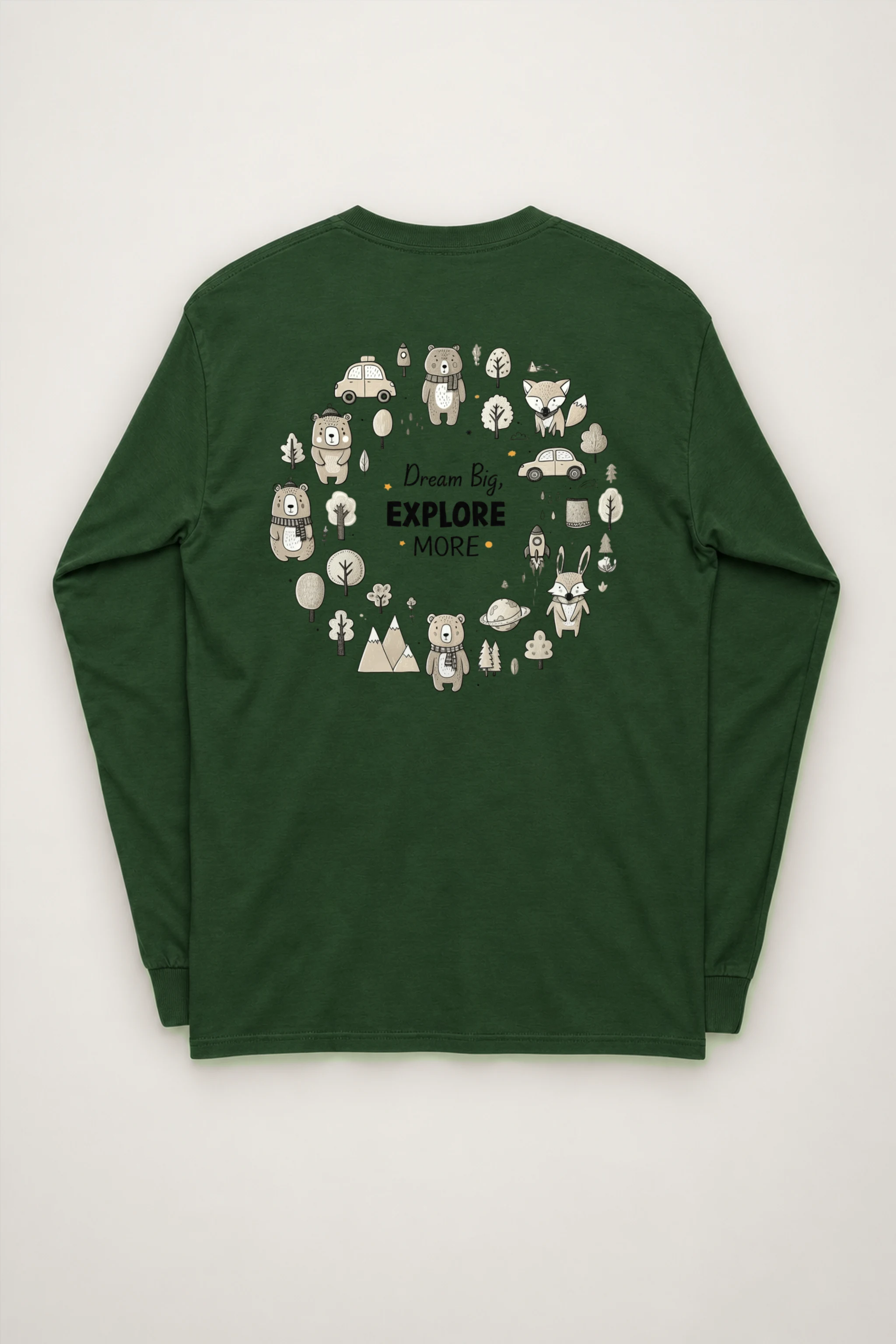 "Dream Big Explore More" Unisex Longsleeve T-shirt