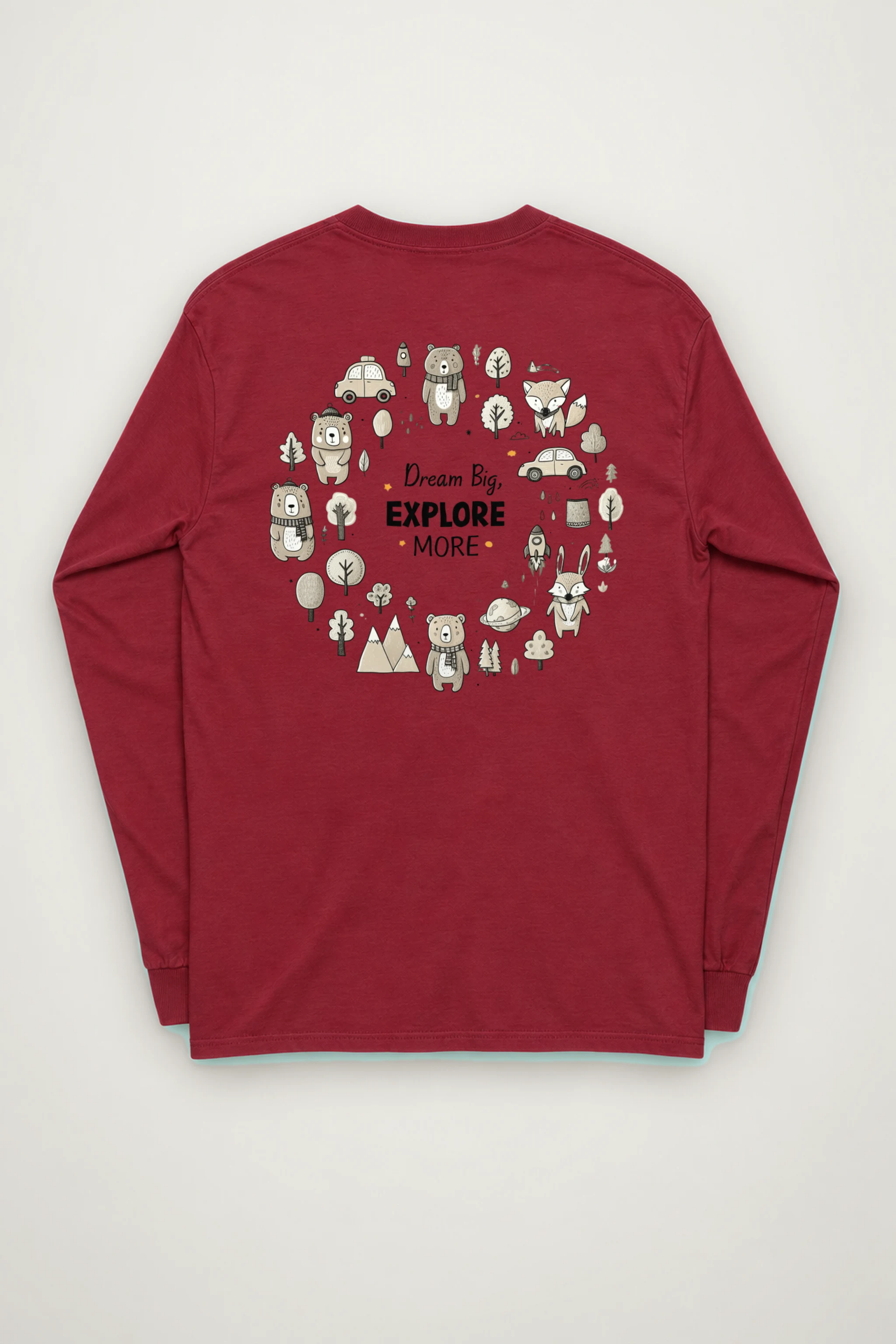 "Dream Big Explore More" Unisex Longsleeve T-shirt