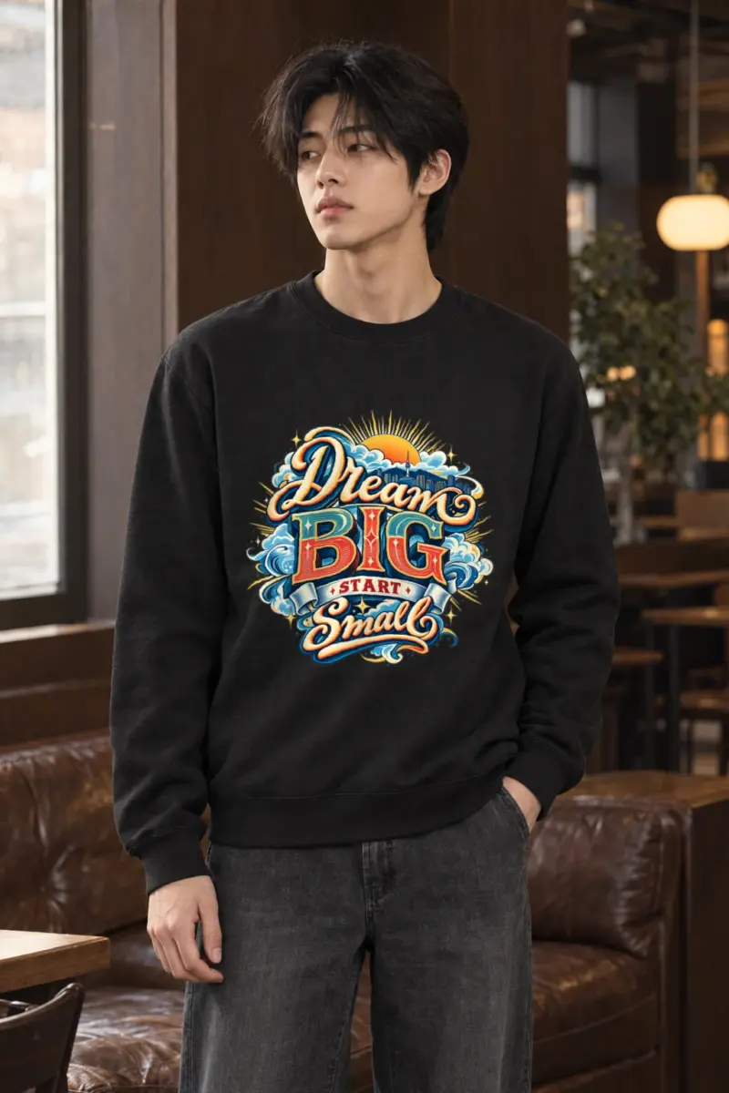 "Dream BIG Start Small" Heavy Blend Unisex Crewneck Sweatshirt