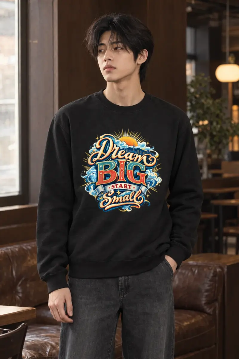 "Dream BIG Start Small" Heavy Blend Unisex Crewneck Sweatshirt