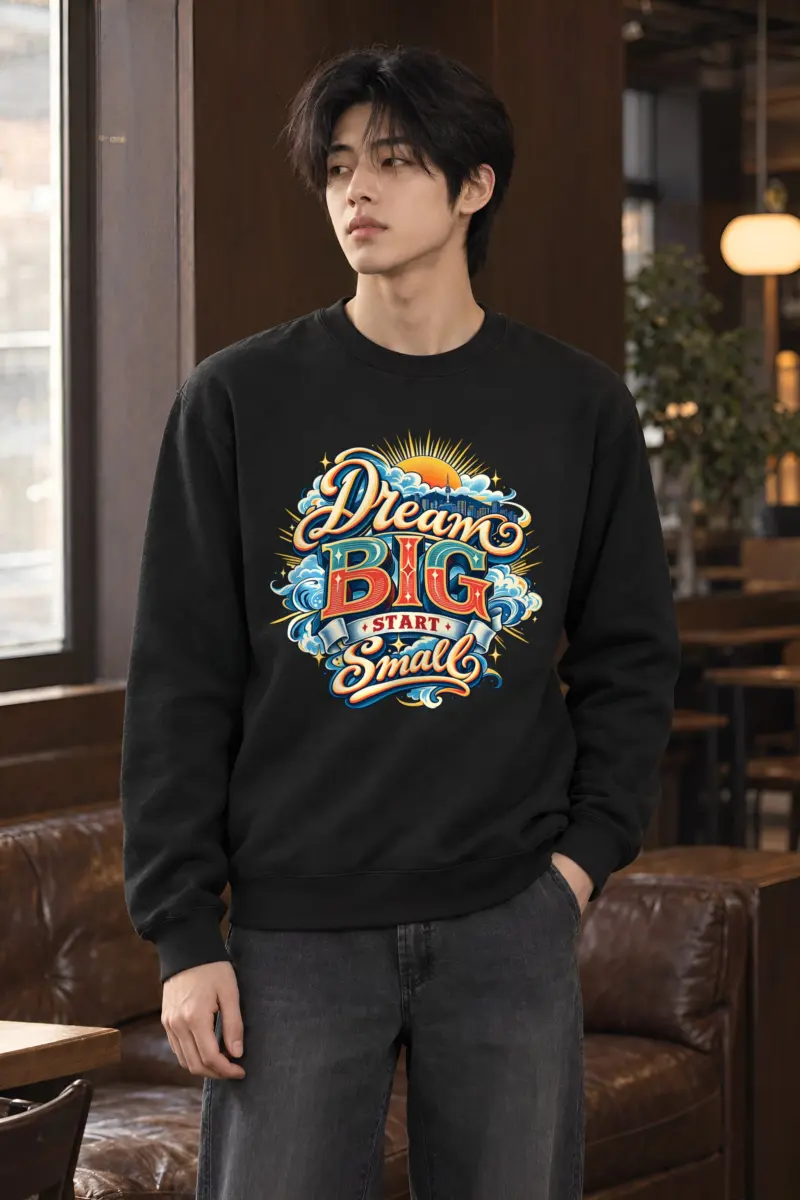 "Dream BIG Start Small" Heavy Blend Unisex Crewneck Sweatshirt