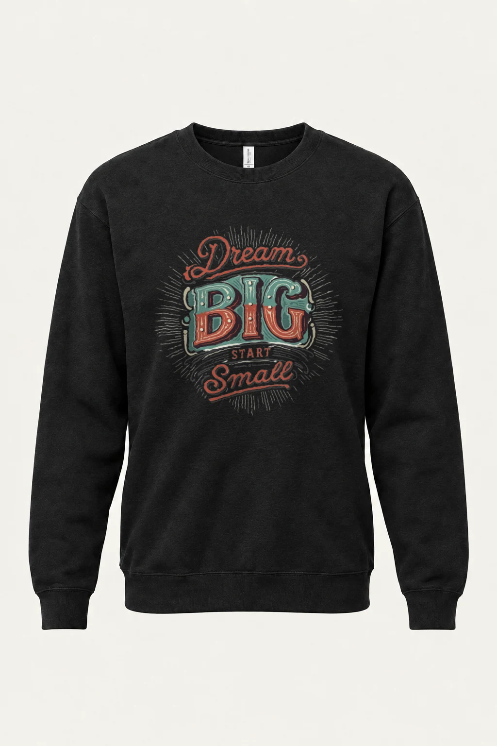 "Dream Big Start Small" Heavy Blend Unisex Crewneck Sweatshirt | Gildan 18000