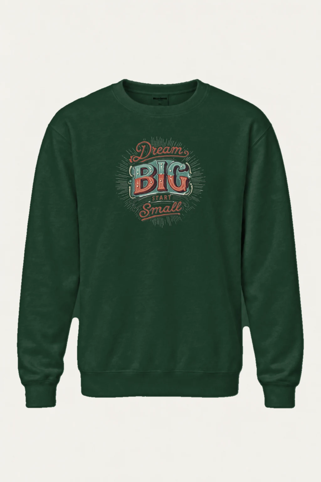 "Dream Big Start Small" Heavy Blend Unisex Crewneck Sweatshirt | Gildan 18000