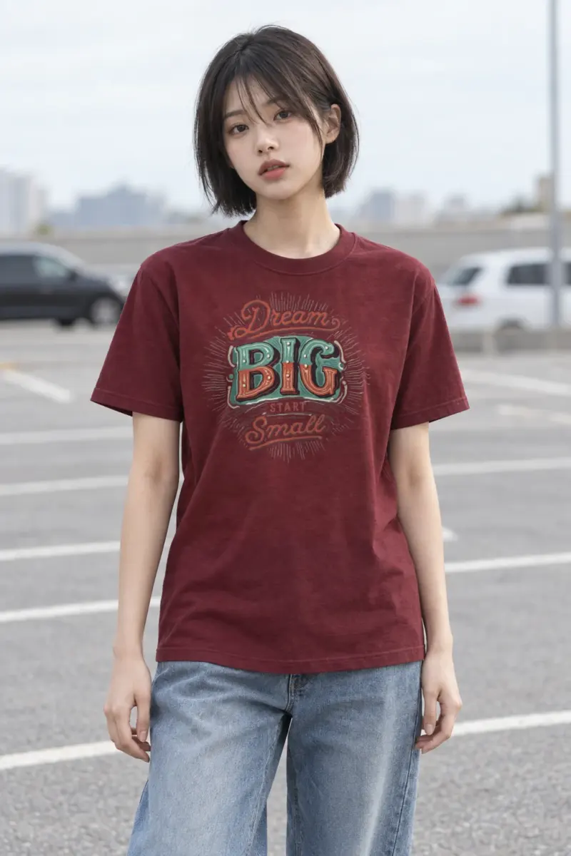 "Dream Big Start Small" Heavyweight Unisex Crewneck T-shirt | Gildan 5000