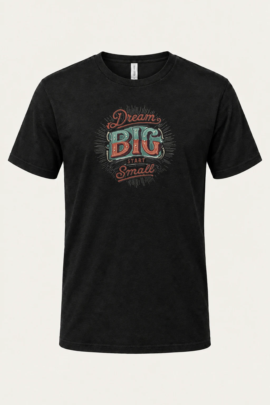 "Dream Big Start Small" Heavyweight Unisex Crewneck T-shirt | Gildan 5000