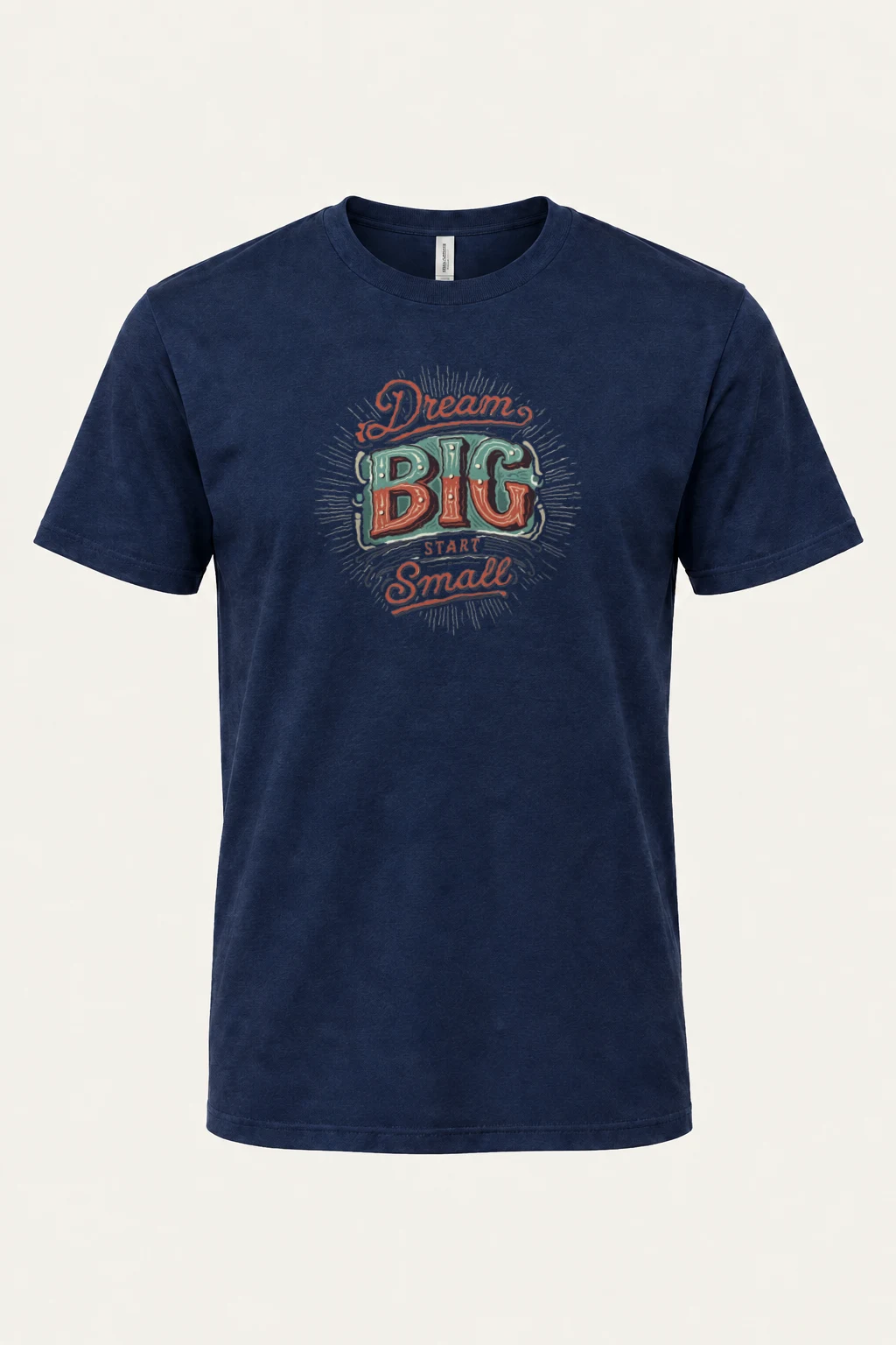 "Dream Big Start Small" Heavyweight Unisex Crewneck T-shirt | Gildan 5000