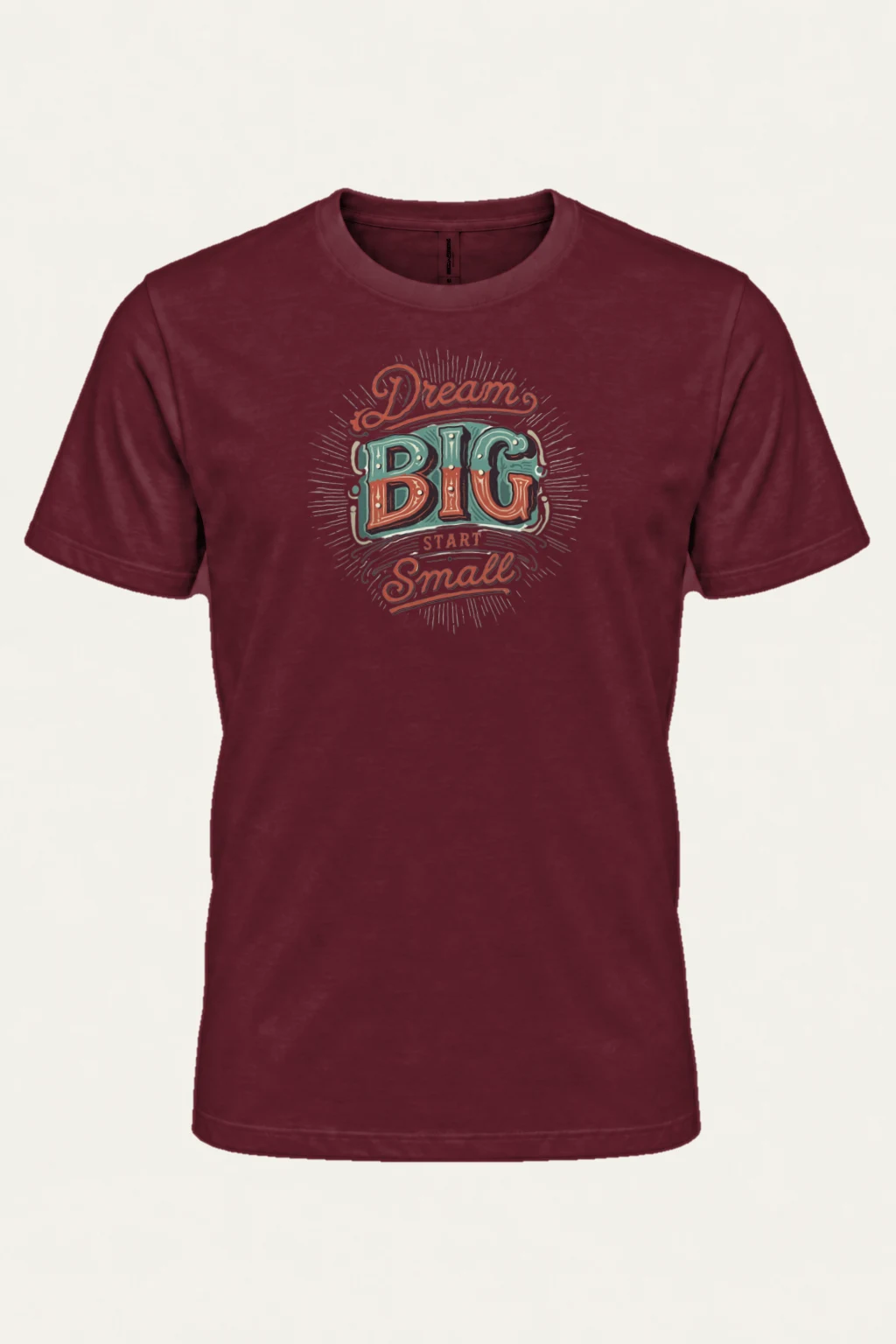 "Dream Big Start Small" Heavyweight Unisex Crewneck T-shirt | Gildan 5000