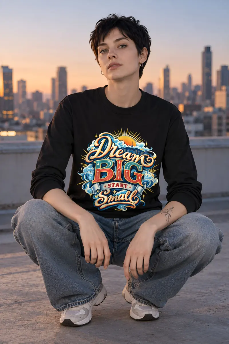 "Dream BIG Start Small" Unisex Longsleeve T-shirt