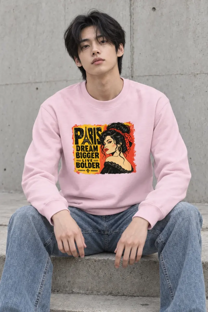 "Dream Bigger Paris" Heavy Blend Unisex Crewneck Sweatshirt