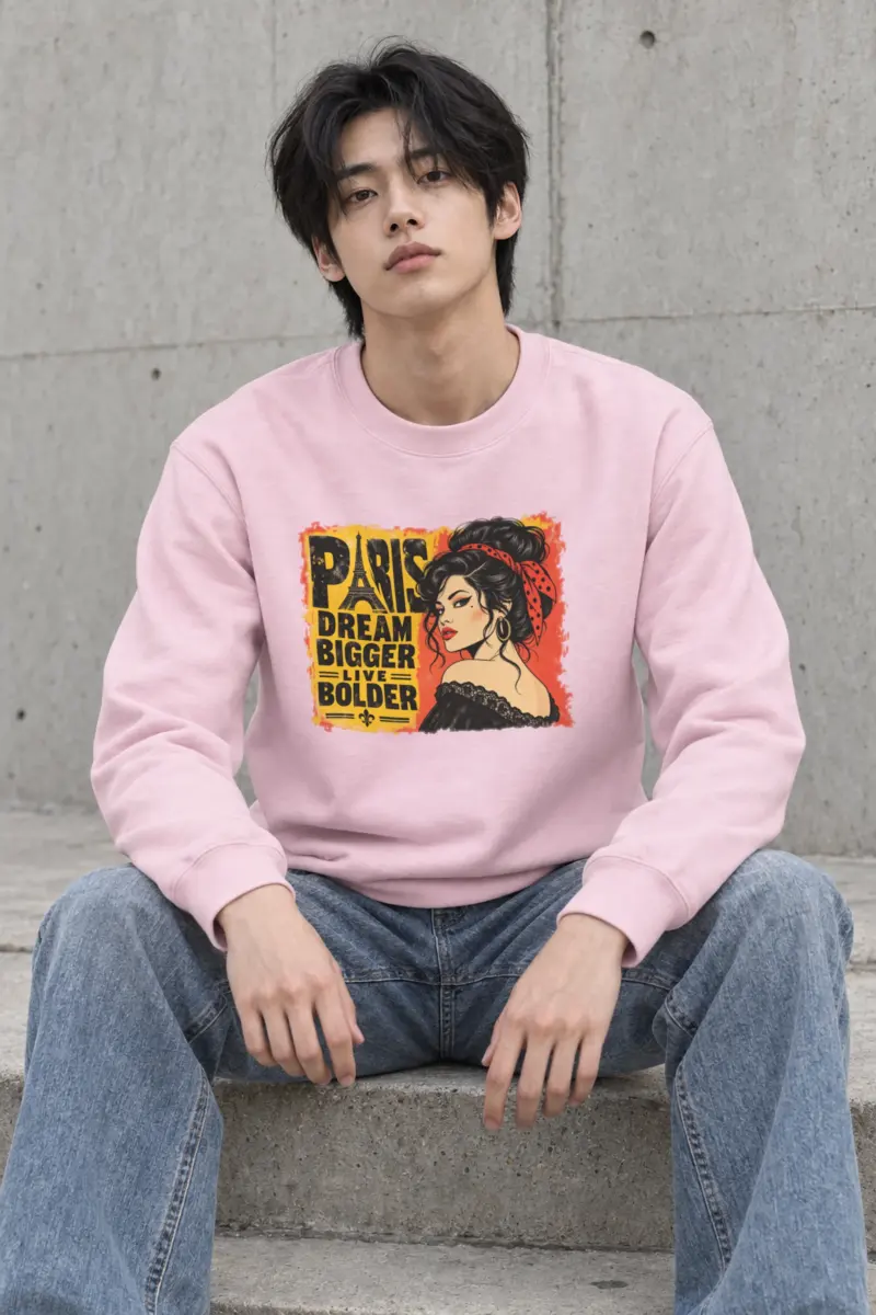 "Dream Bigger Paris" Heavy Blend Unisex Crewneck Sweatshirt