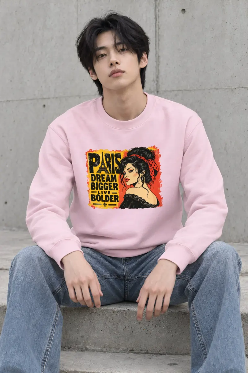 "Dream Bigger Paris" Heavy Blend Unisex Crewneck Sweatshirt