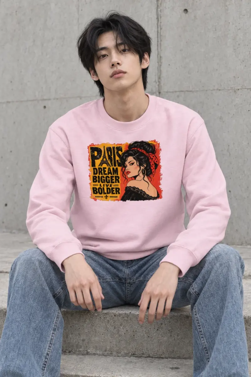 "Dream Bigger Paris" Heavy Blend Unisex Crewneck Sweatshirt