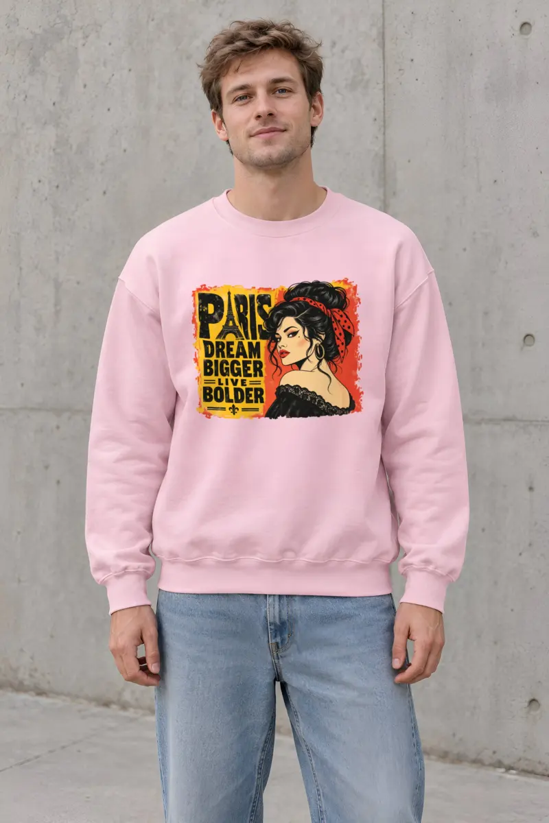 "Dream Bigger Paris" Heavy Blend Unisex Crewneck Sweatshirt