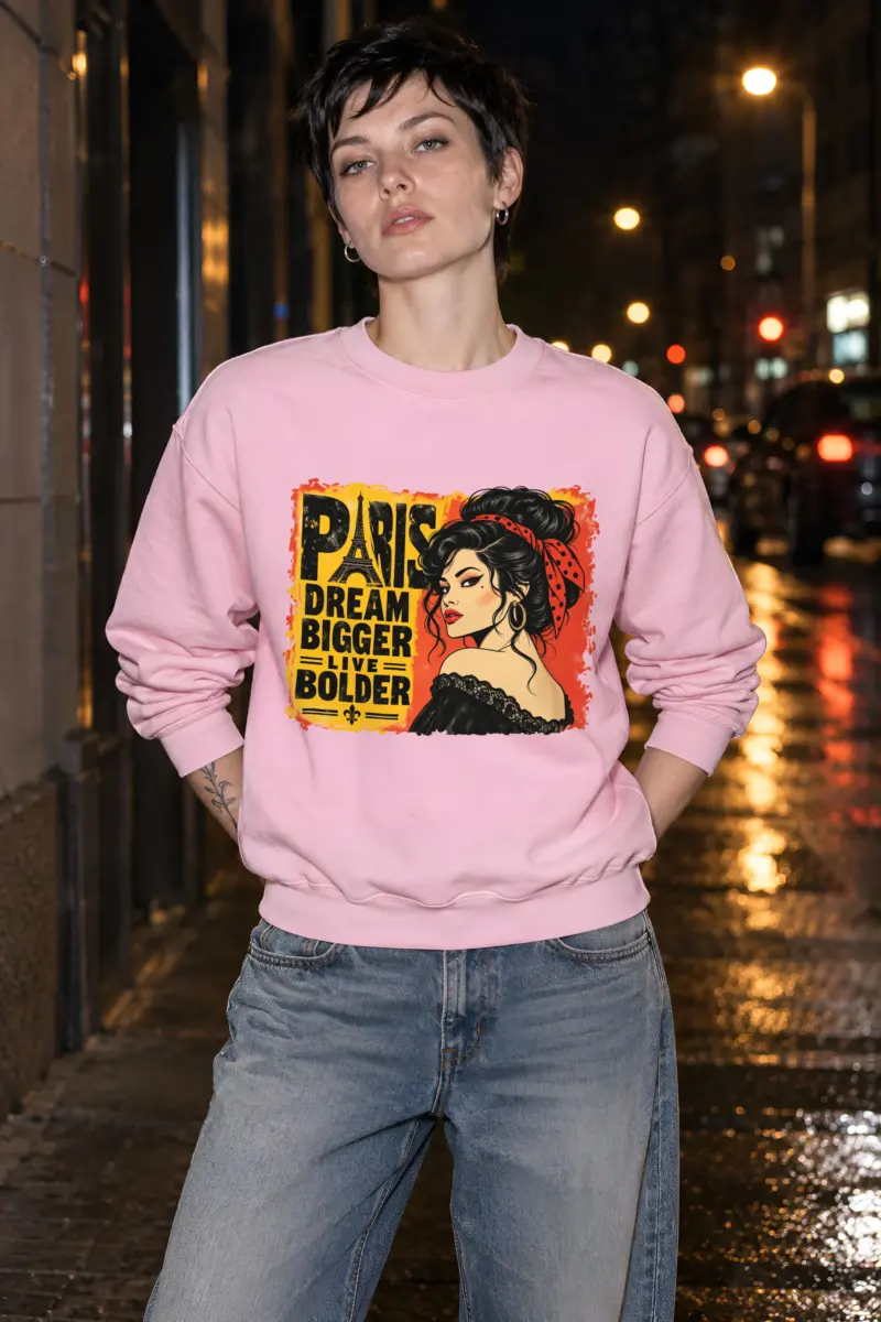 "Dream Bigger Paris" Heavy Blend Unisex Crewneck Sweatshirt