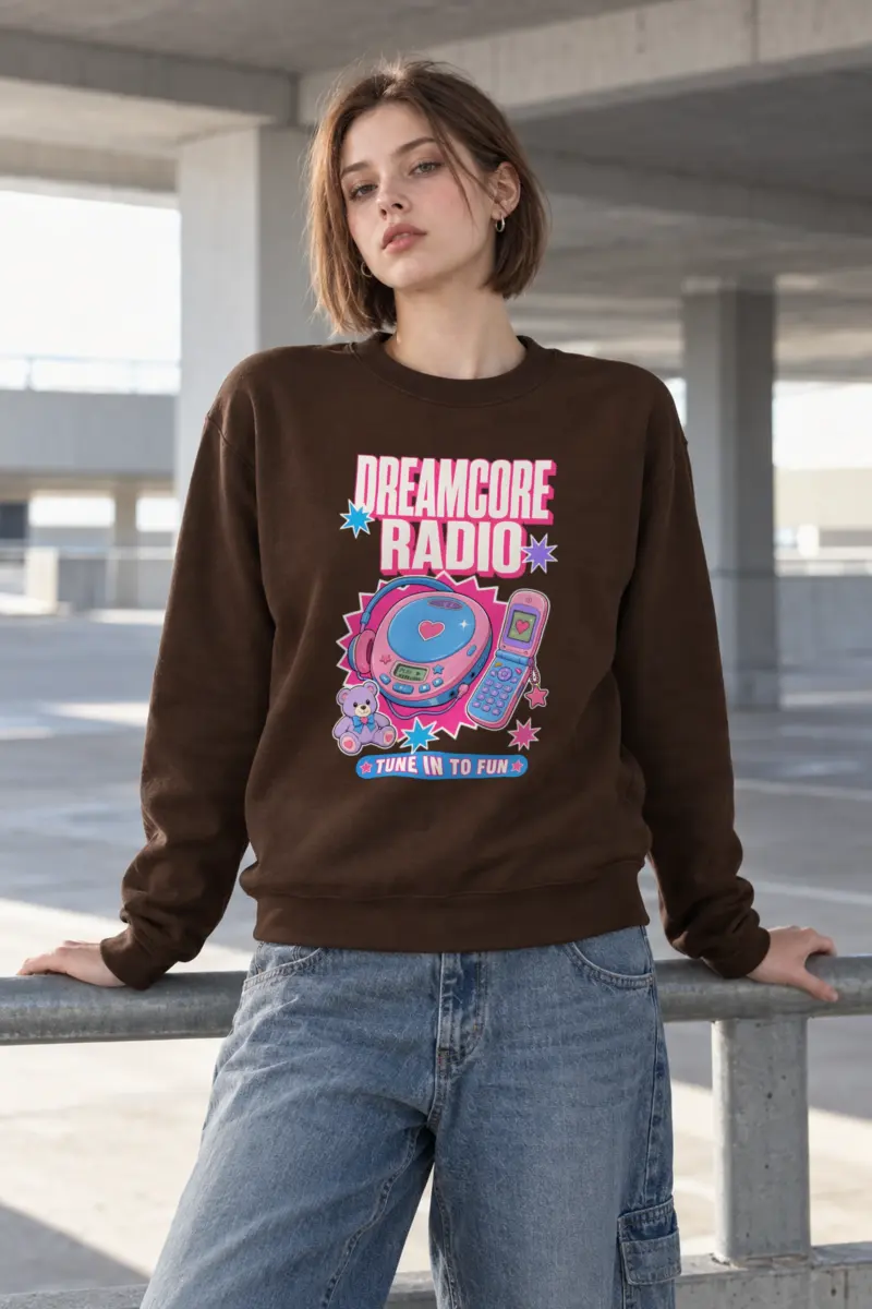 "Dreamcore Radio" Heavy Blend Unisex Crewneck Sweatshirt