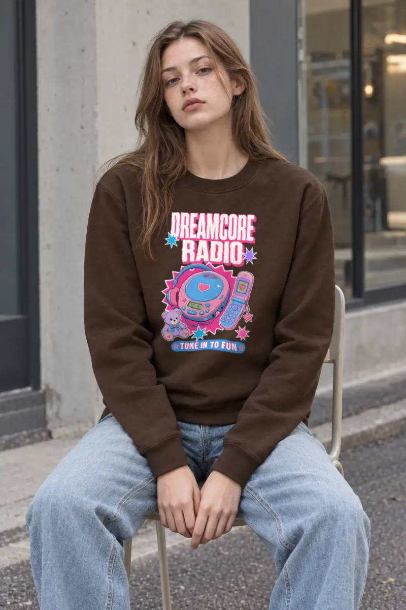 "Dreamcore Radio" Heavy Blend Unisex Crewneck Sweatshirt