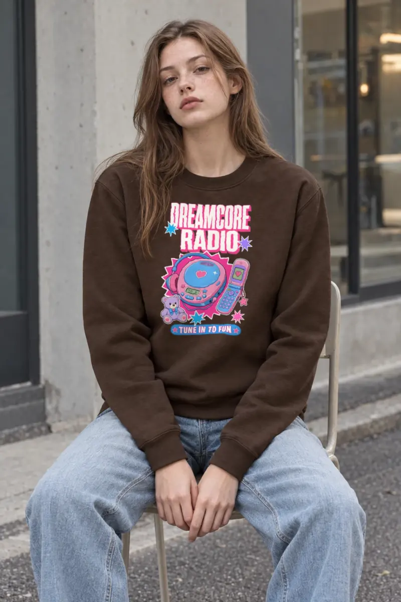 "Dreamcore Radio" Heavy Blend Unisex Crewneck Sweatshirt