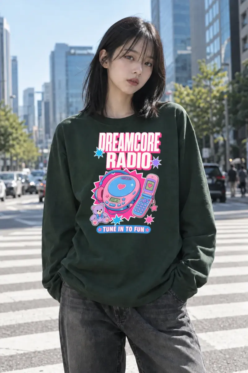 “Dreamcore Radio” Unisex Longsleeve T-shirt | Gildan 2400