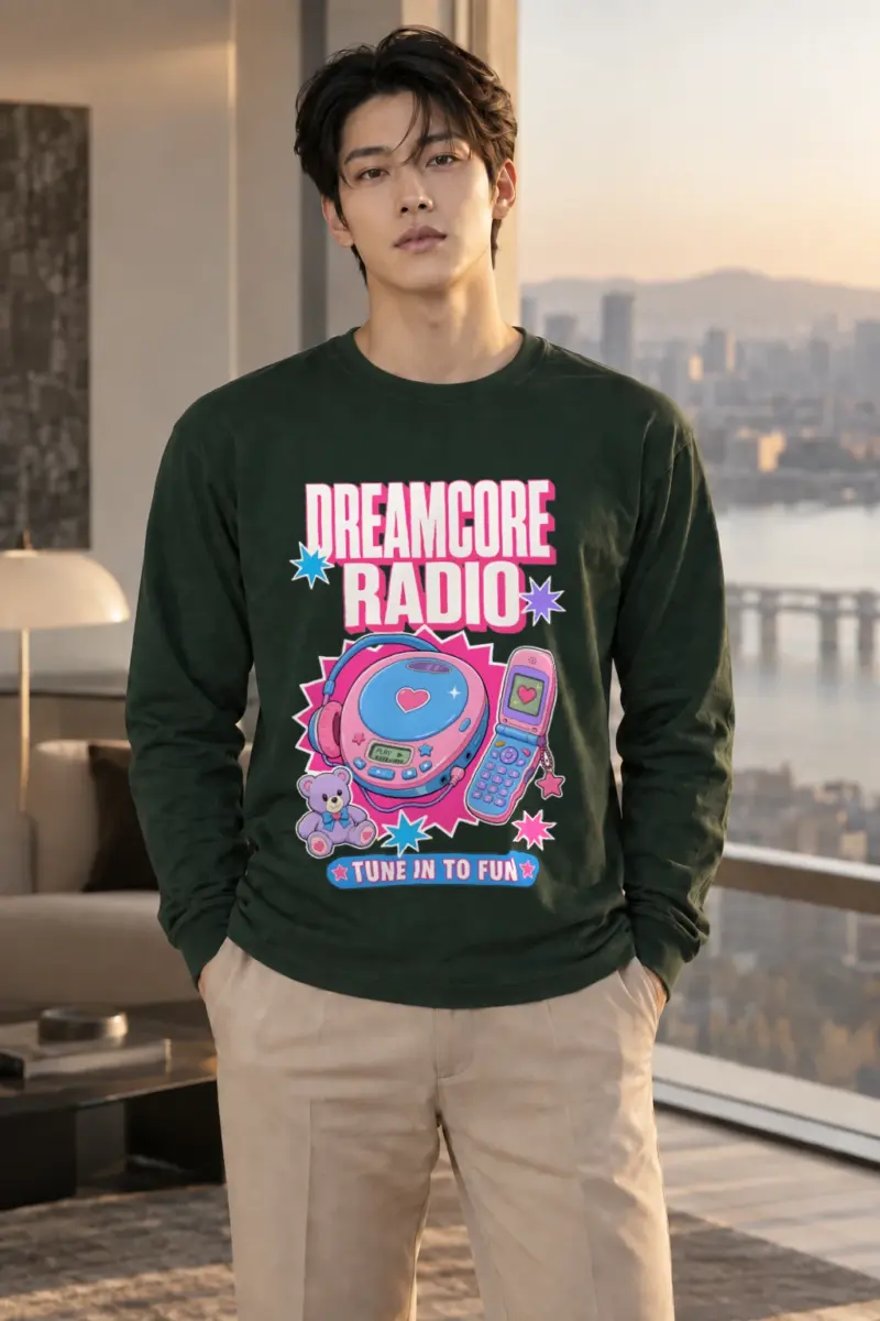 "Dreamcore Radio" Unisex Longsleeve T-shirt | Gildan 2400