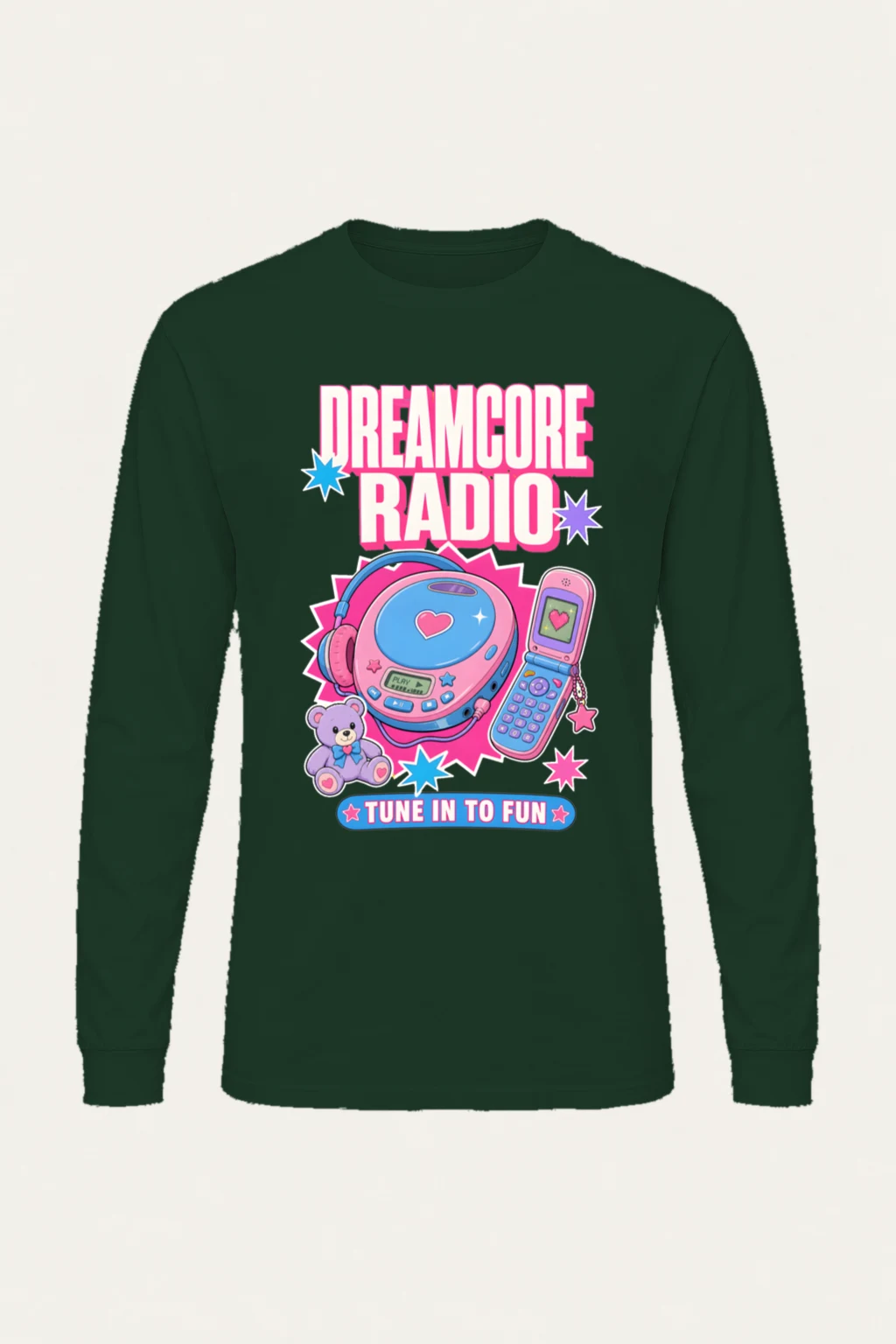"Dreamcore Radio" Unisex Longsleeve T-shirt | Gildan 2400